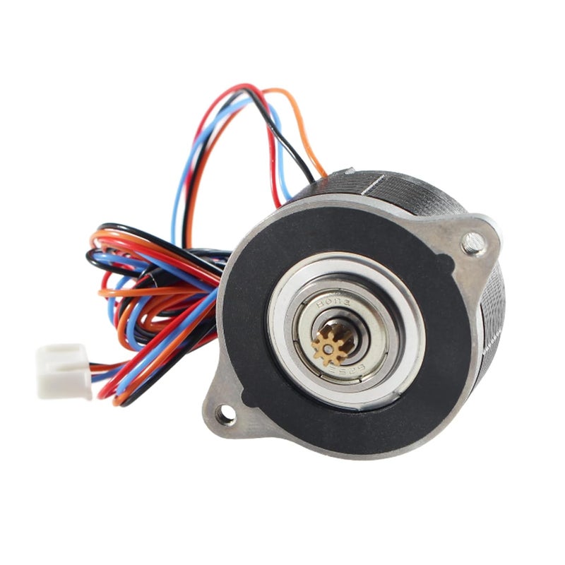 FYSETC Moons Nema 14 36mm Pancake Stepper Motor with 8 Tooth Gear: 17MM Enhanced Light Weight with Extension Cable for Orbitor/Sherpa Extruder Ender 3 Pro Neo V2 Voron2.4 3D Printer Direct Drive - Image 1